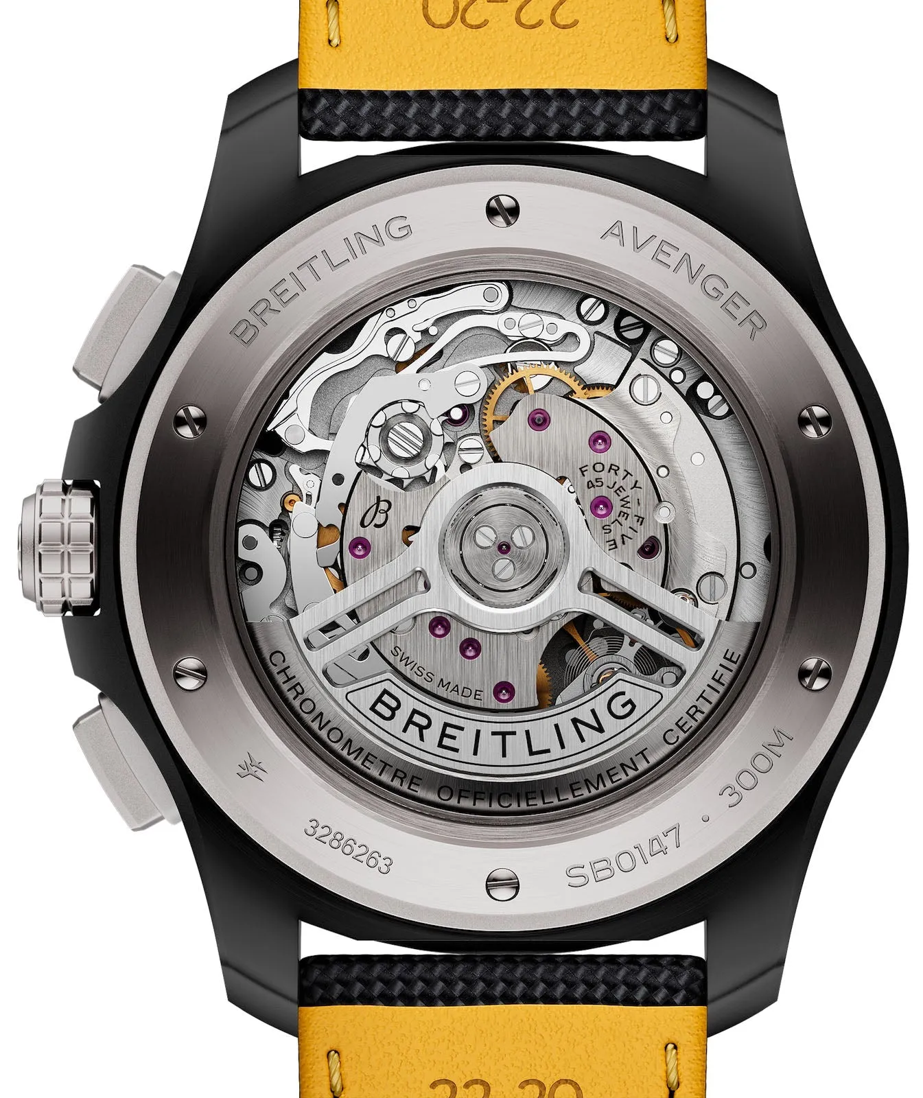 Breitling Avenger B01 Chronograph 44 Night Mission Yellow Watch