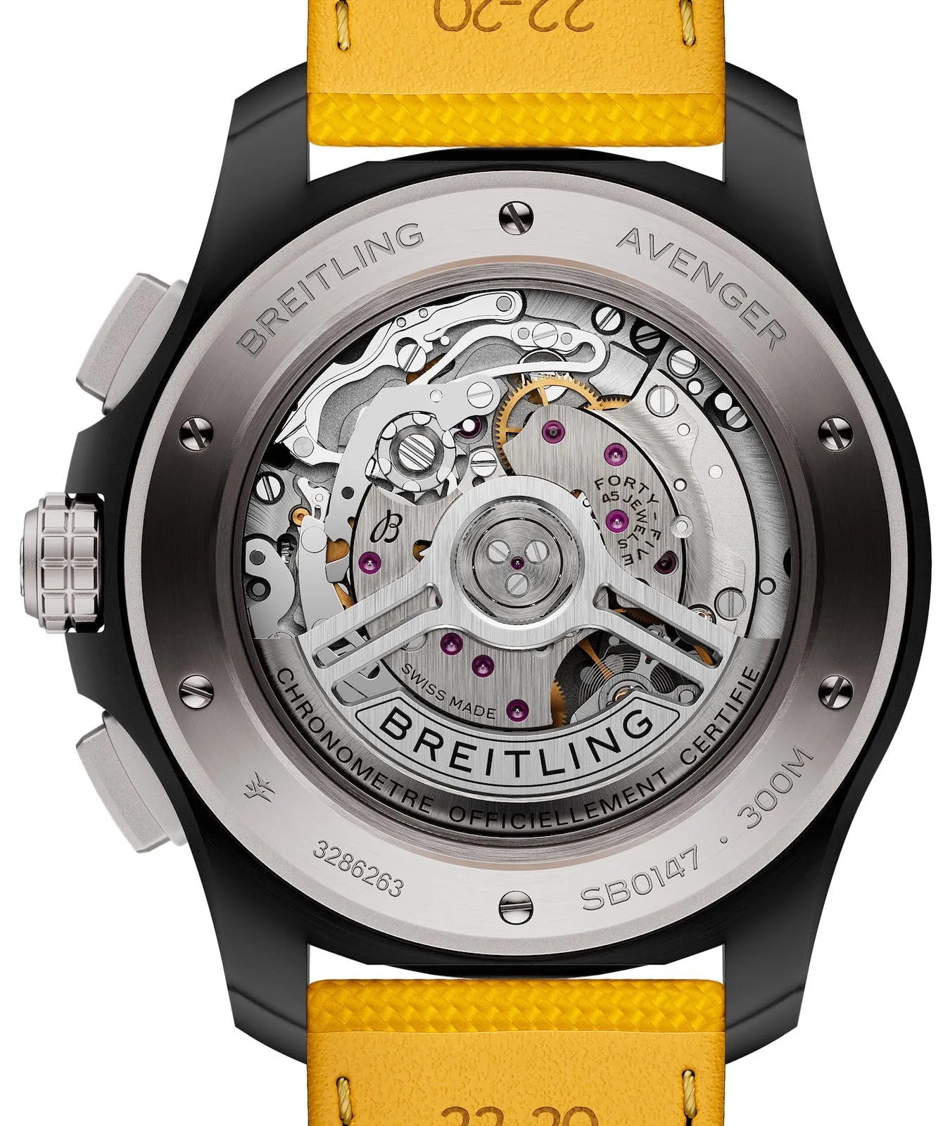 Breitling Avenger B01 Chronograph 44 Night Mission Yellow Watch