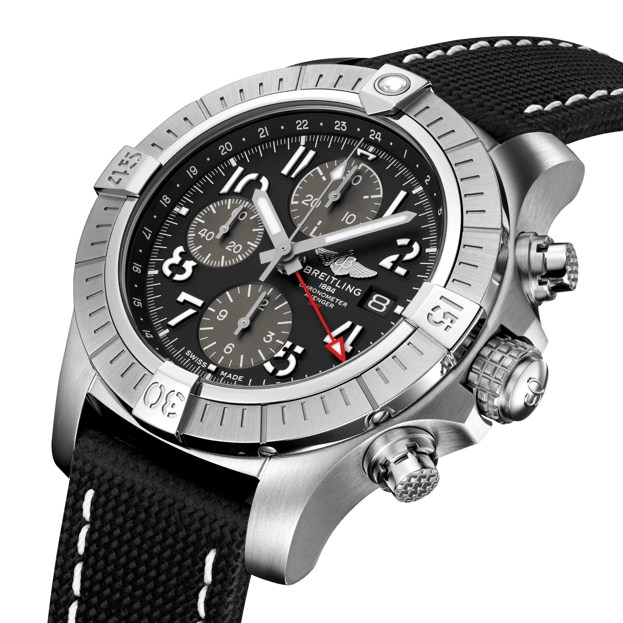 Breitling Avenger Chronograph GMT 45 Folding Clasp Watch