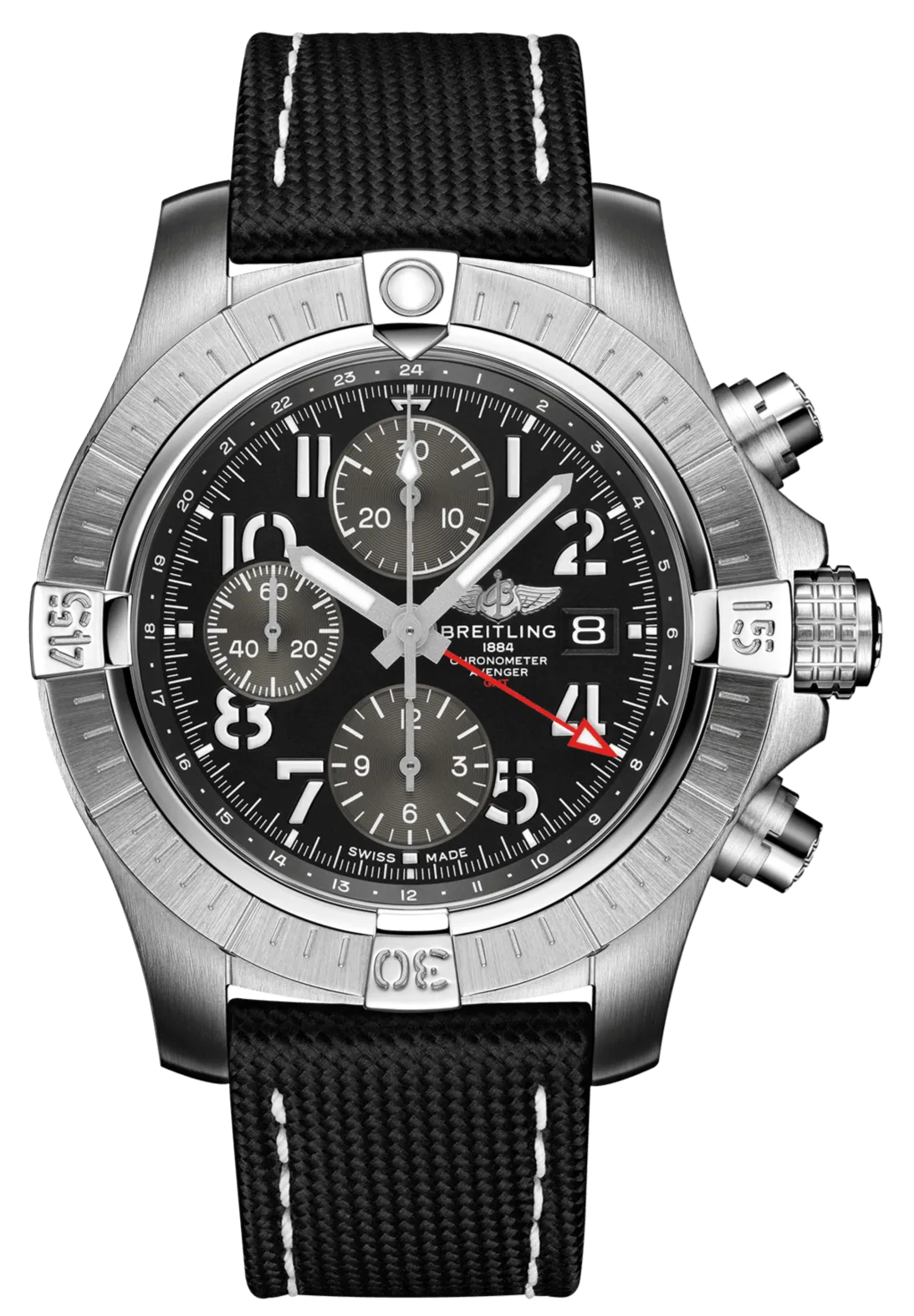 Breitling Avenger Chronograph GMT 45 Folding Clasp Watch