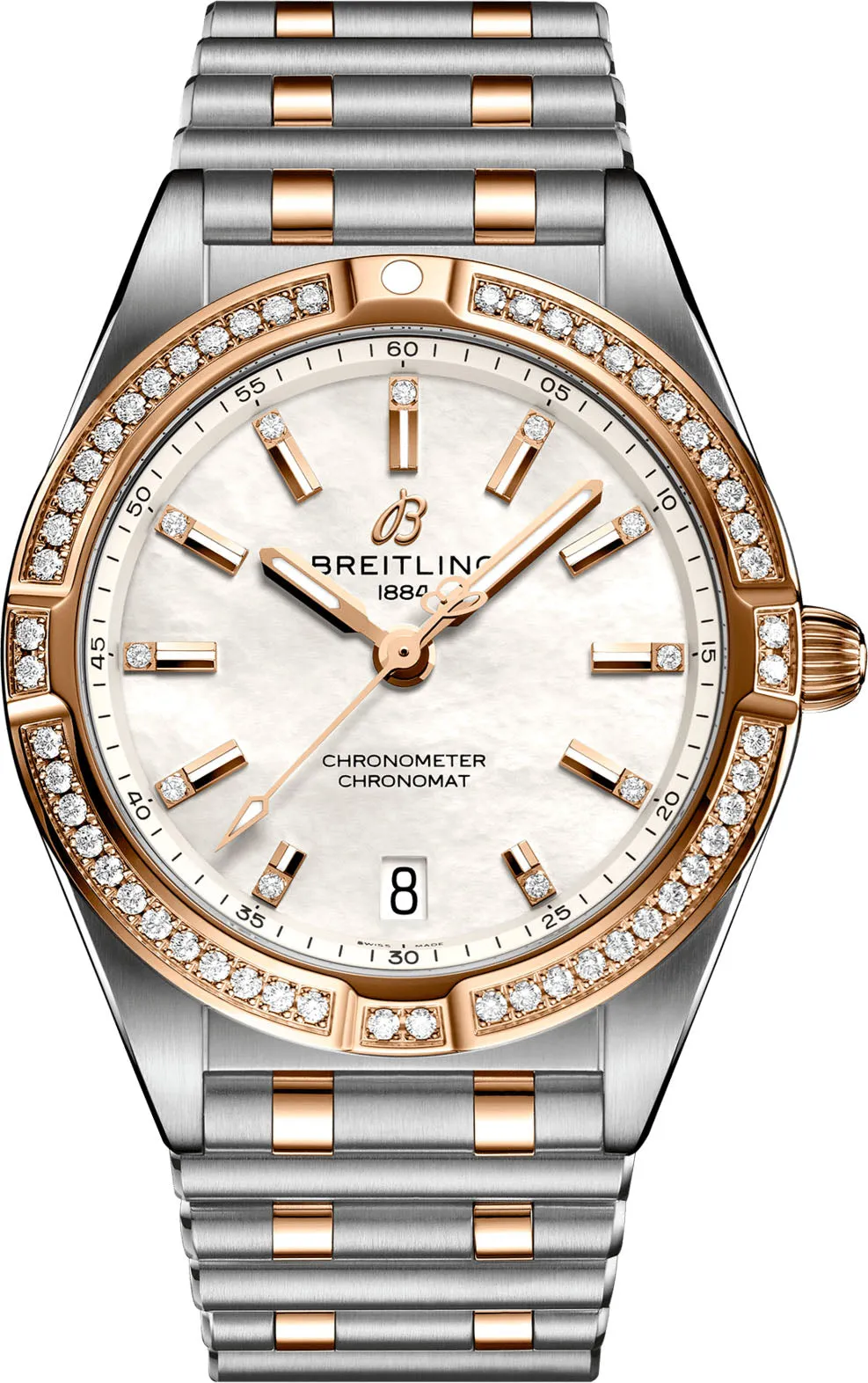 Breitling Chronomat 32 18k Red Gold Ladies Watch