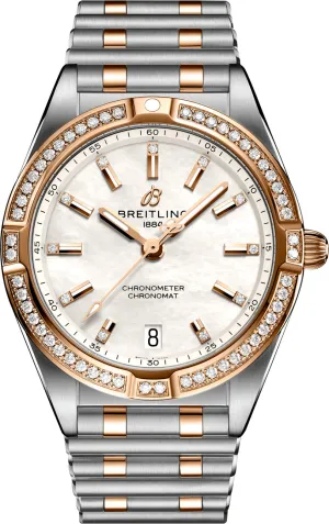 Breitling Chronomat 32 18k Red Gold Ladies Watch