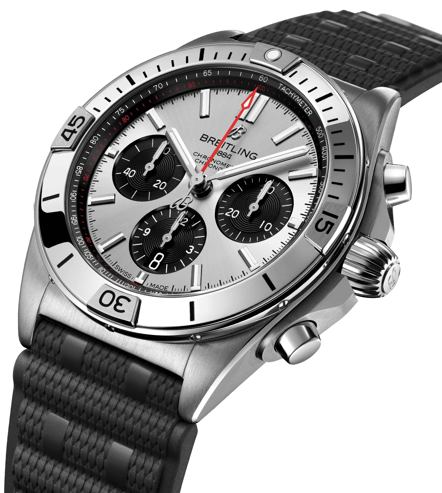 Breitling Chronomat B01 42 Silver Watch