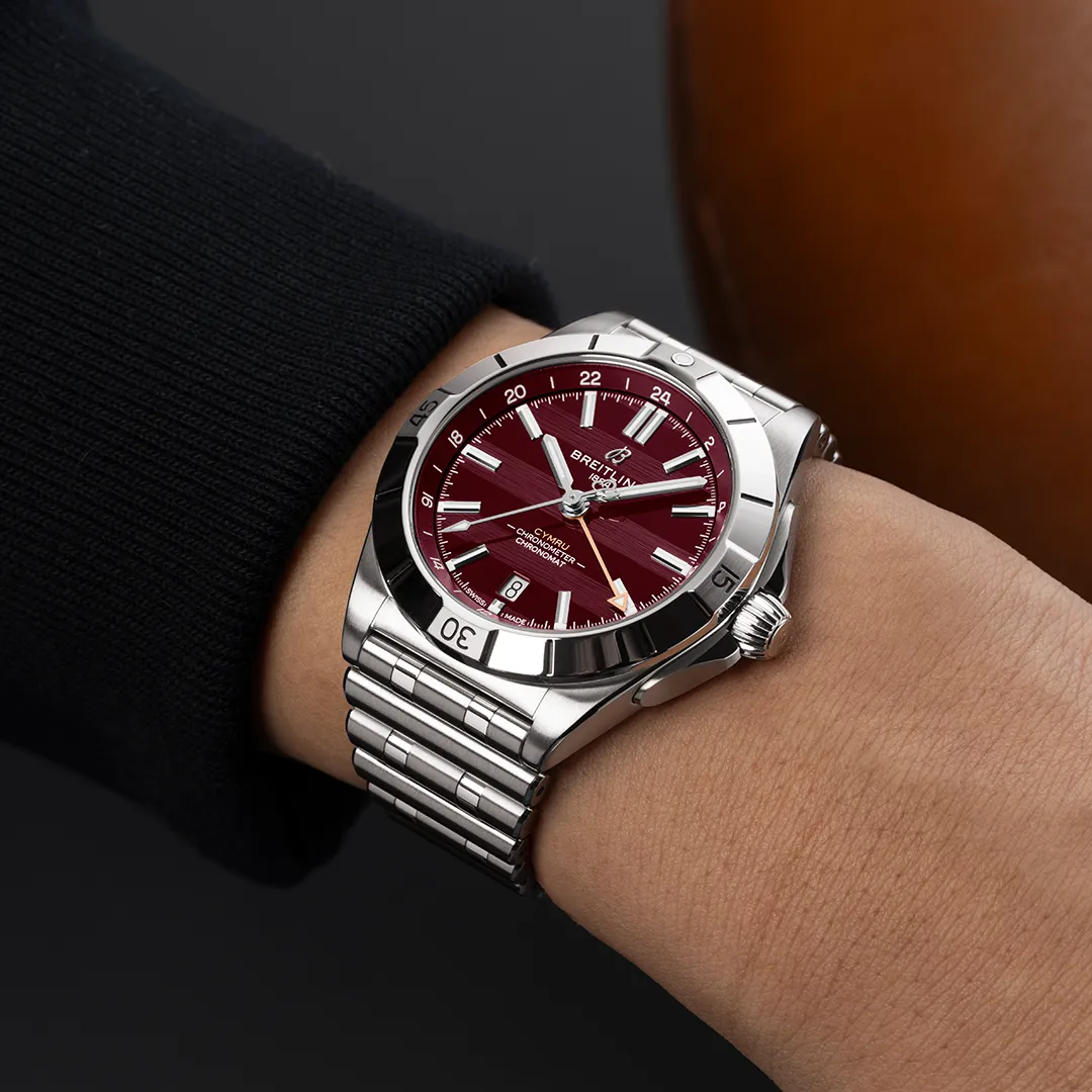 Breitling Chronomat Six Nations GMT 40 Wales Watch