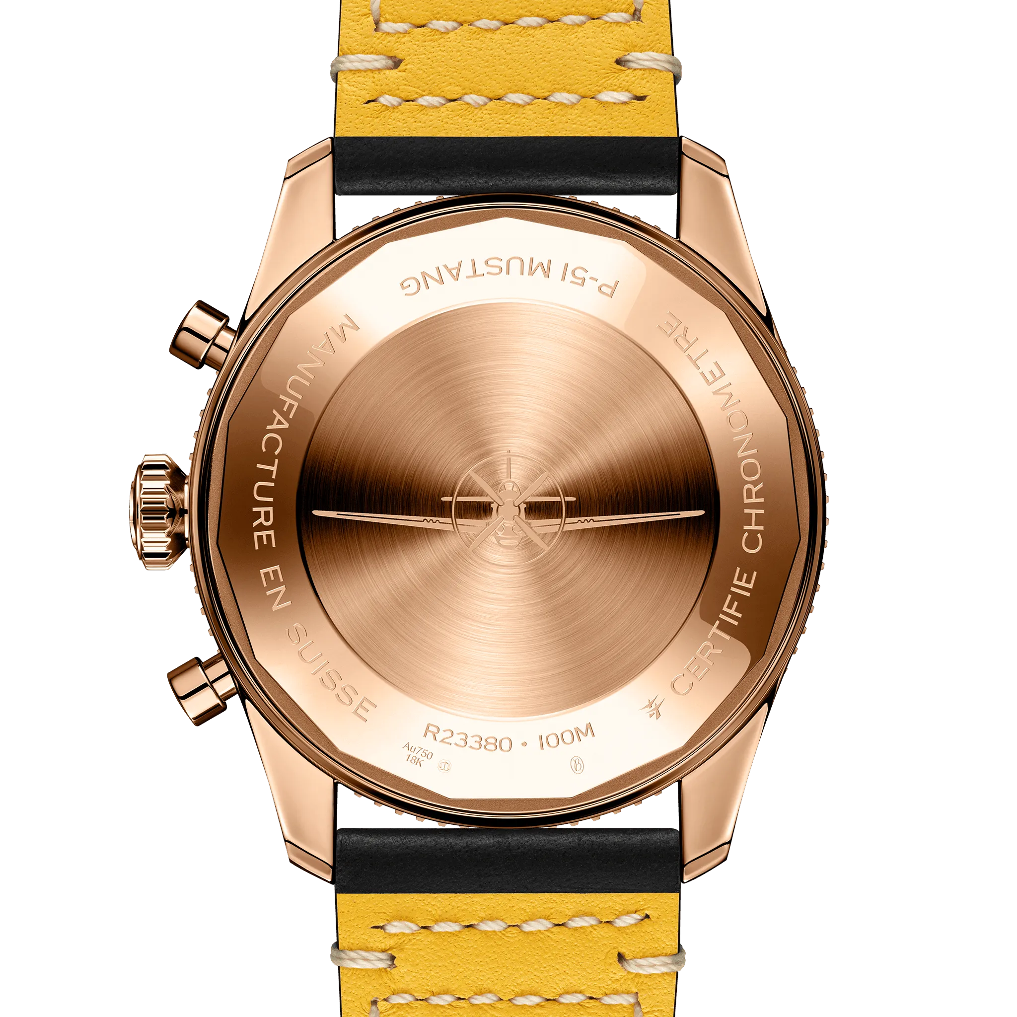 Breitling Classic AVI Chronograph 42 P-51 Mustang Red Gold Watch