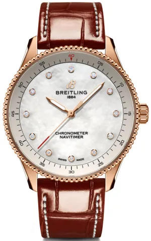 Breitling Navitimer 32 18k Red Gold Watch