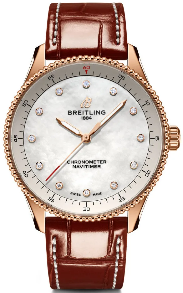 Breitling Navitimer 32 18k Red Gold Watch