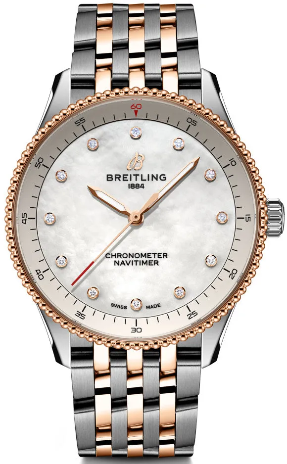 Breitling Navitimer 32 Steel & 18k Red Gold Watch