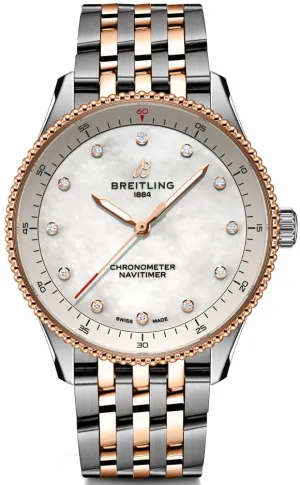 Breitling Navitimer 32 Steel & 18k Red Gold Watch