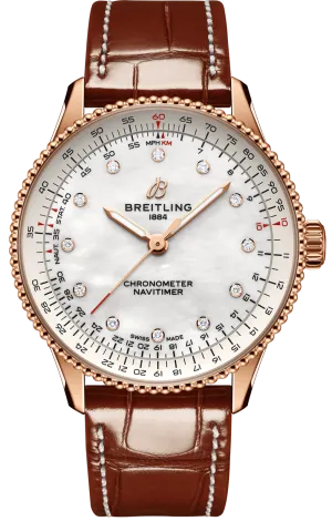 Breitling Navitimer 36 Automatic Alligator Watch