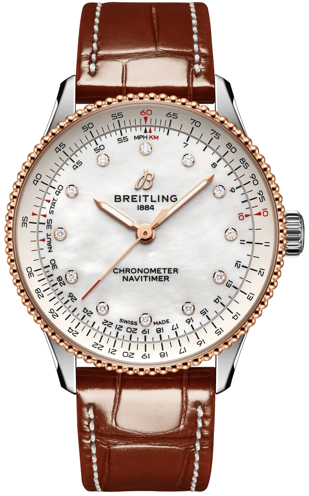Breitling Navitimer 36 Automatic Alligator Watch