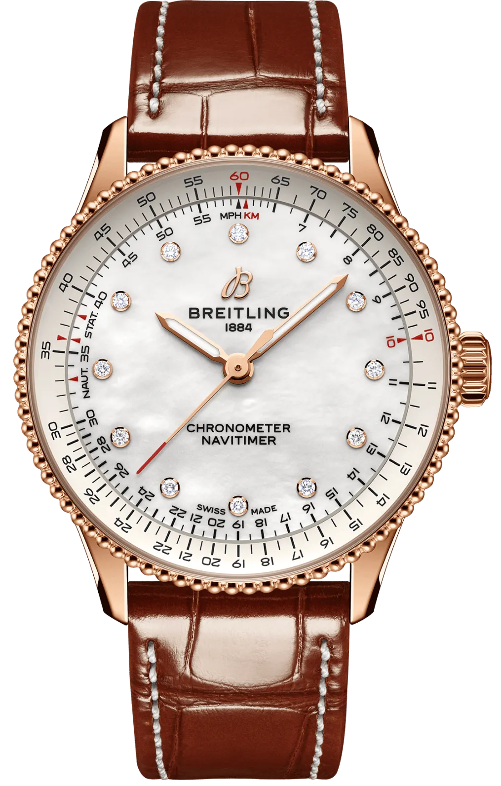 Breitling Navitimer 36 Automatic Alligator Watch