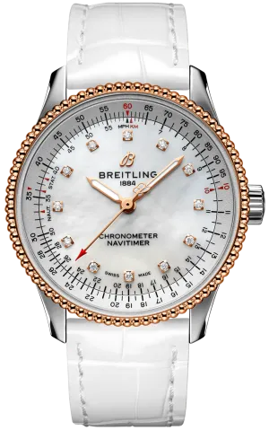 Breitling Navitimer Automatic 35 Reg Gold Ladies Watch