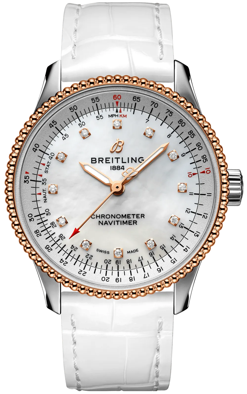 Breitling Navitimer Automatic 35 Reg Gold Ladies Watch