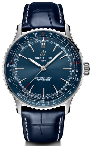 Breitling Navitimer Automatic 41 Blue Leather Watch