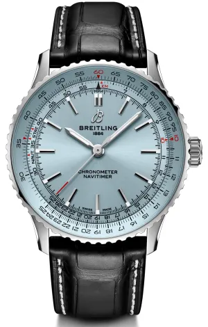 Breitling Navitimer Automatic 41 Light Blue Leather Watch