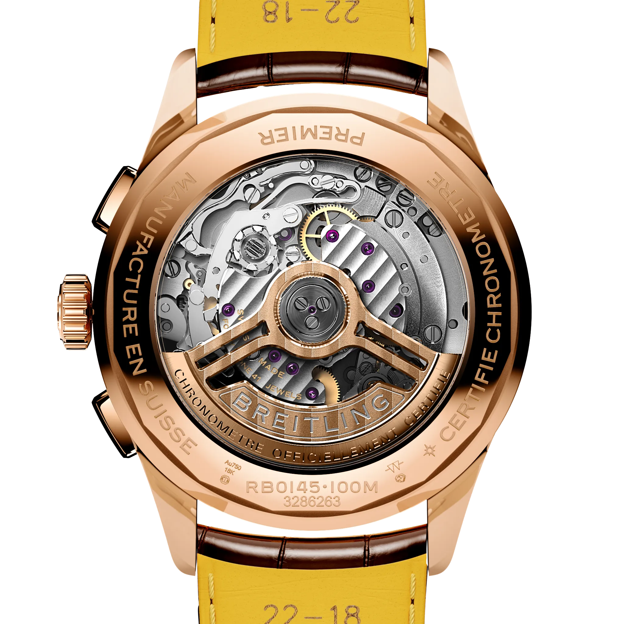 Breitling Premier B01 Chronograph 42 18k Gold Watch
