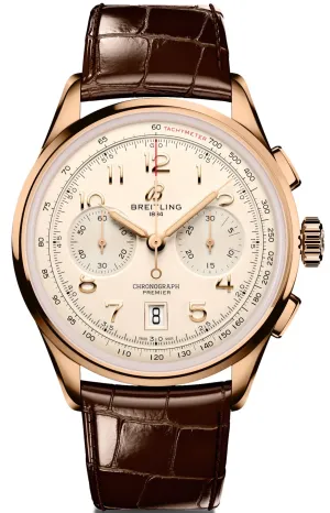 Breitling Premier B01 Chronograph 42 18k Gold Watch