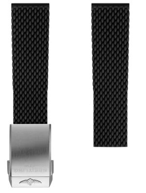 Breitling Strap Aero Classic Rubber 22-20 Black (Buckle NOT Included)