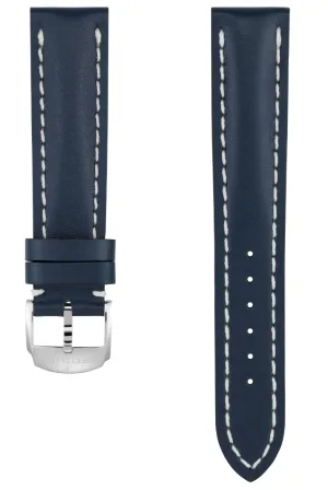 Breitling Strap Old Style Calf Leather 20-18 Blue