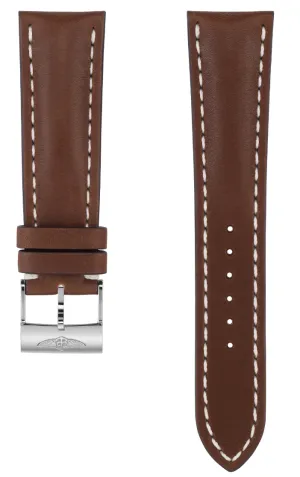 Breitling Strap Old Style Calf Leather 24-20 Brown