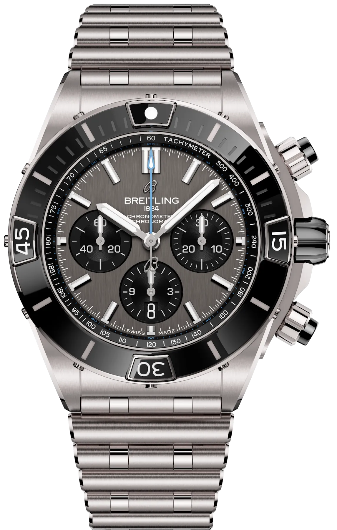 Breitling Super Chronomat Titanium B01 44 Bracelet Watch