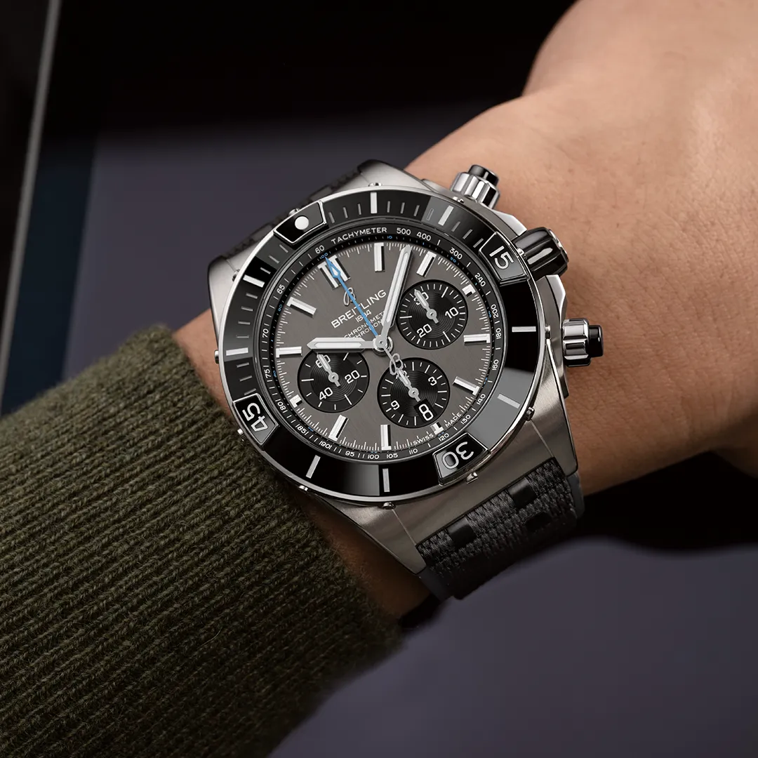 Breitling Super Chronomat Titanium B01 44 Rubber Watch