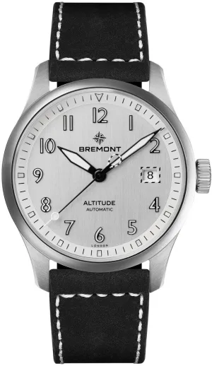 Bremont Altitude 39 Date Silver Leather Watch