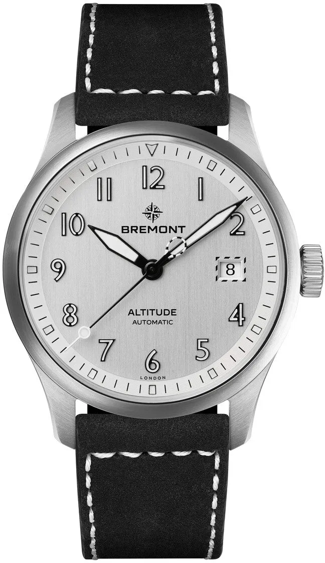 Bremont Altitude 39 Date Silver Leather Watch