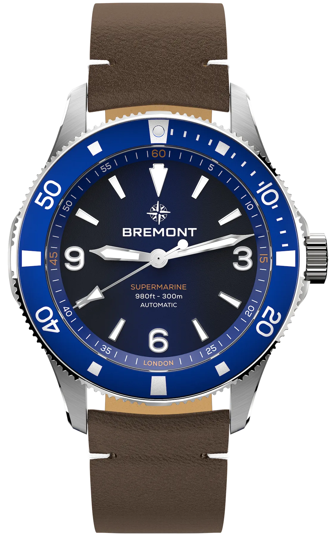 Bremont Supermarine 300M Blue Leather Watch