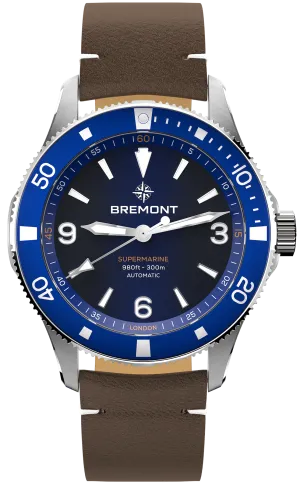 Bremont Supermarine 300M Blue Leather Watch