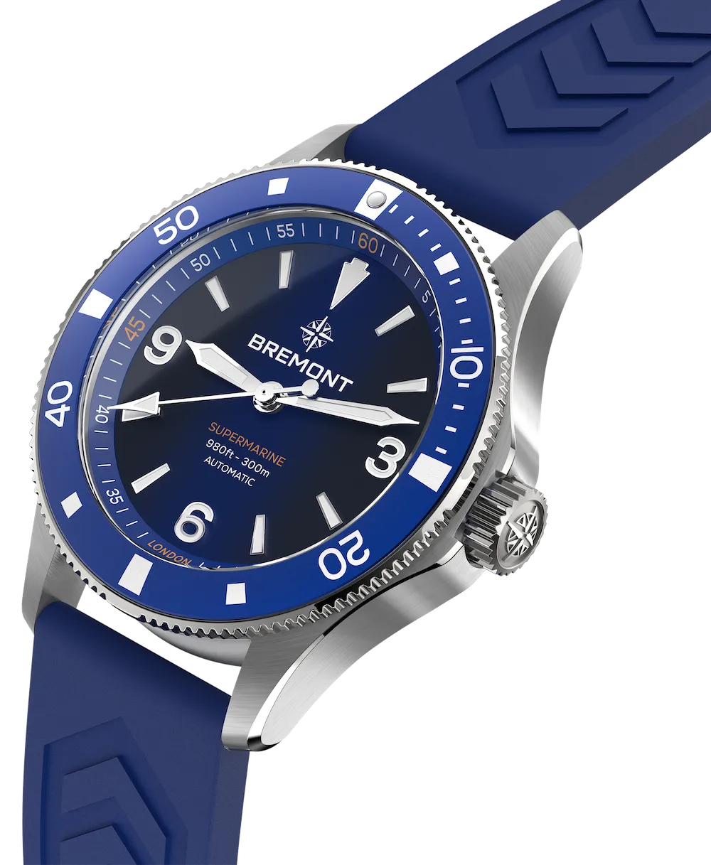 Bremont Supermarine 300M Blue Rubber Watch