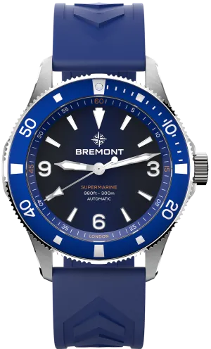 Bremont Supermarine 300M Blue Rubber Watch