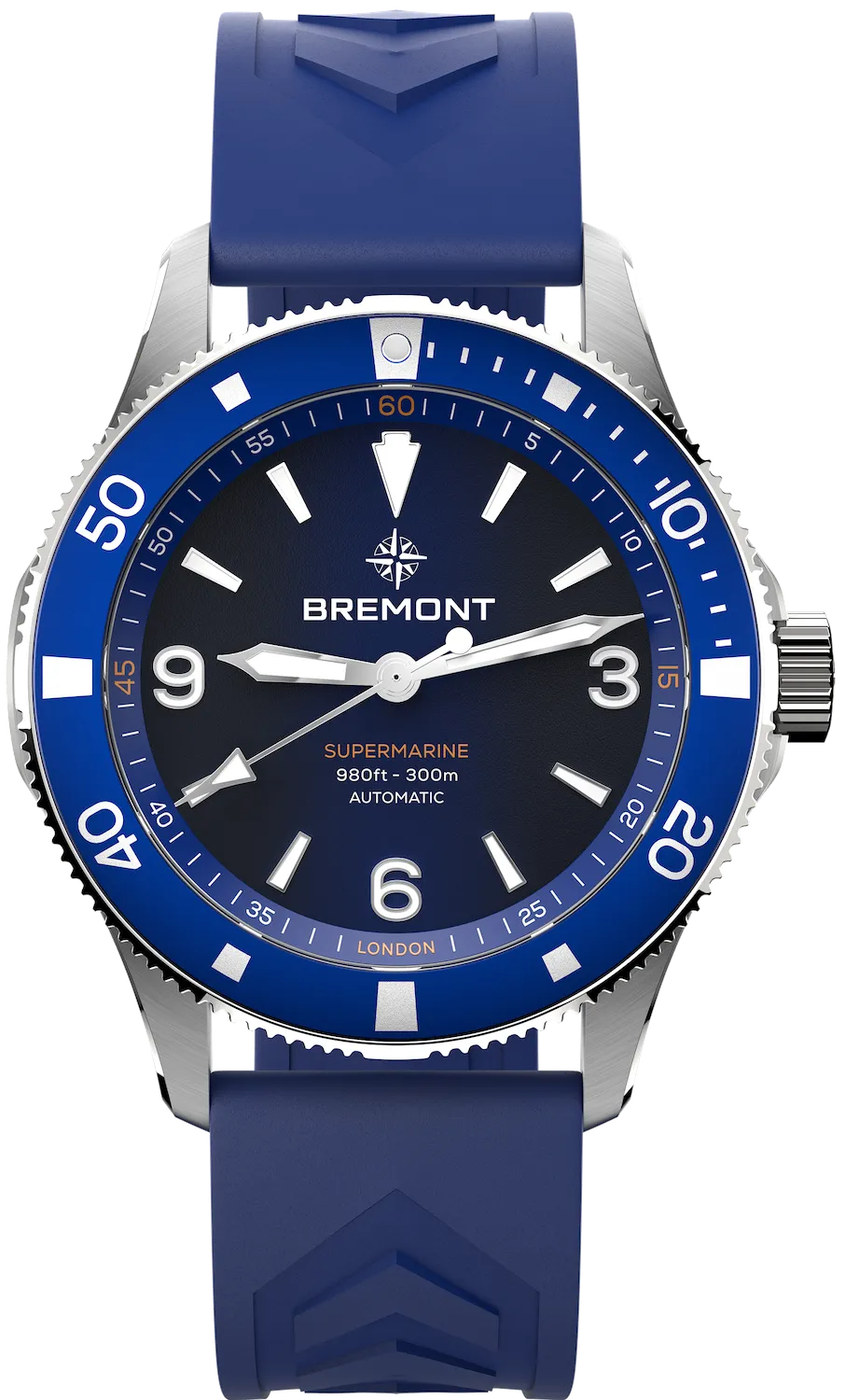 Bremont Supermarine 300M Blue Rubber Watch