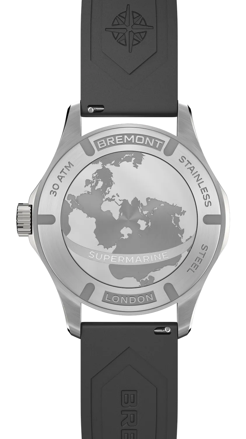 Bremont Supermarine 300M Date Black Rubber Watch