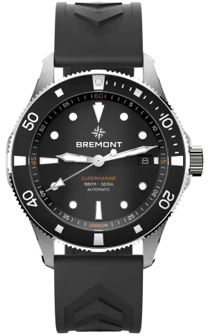 Bremont Supermarine 300M Date Black Rubber Watch