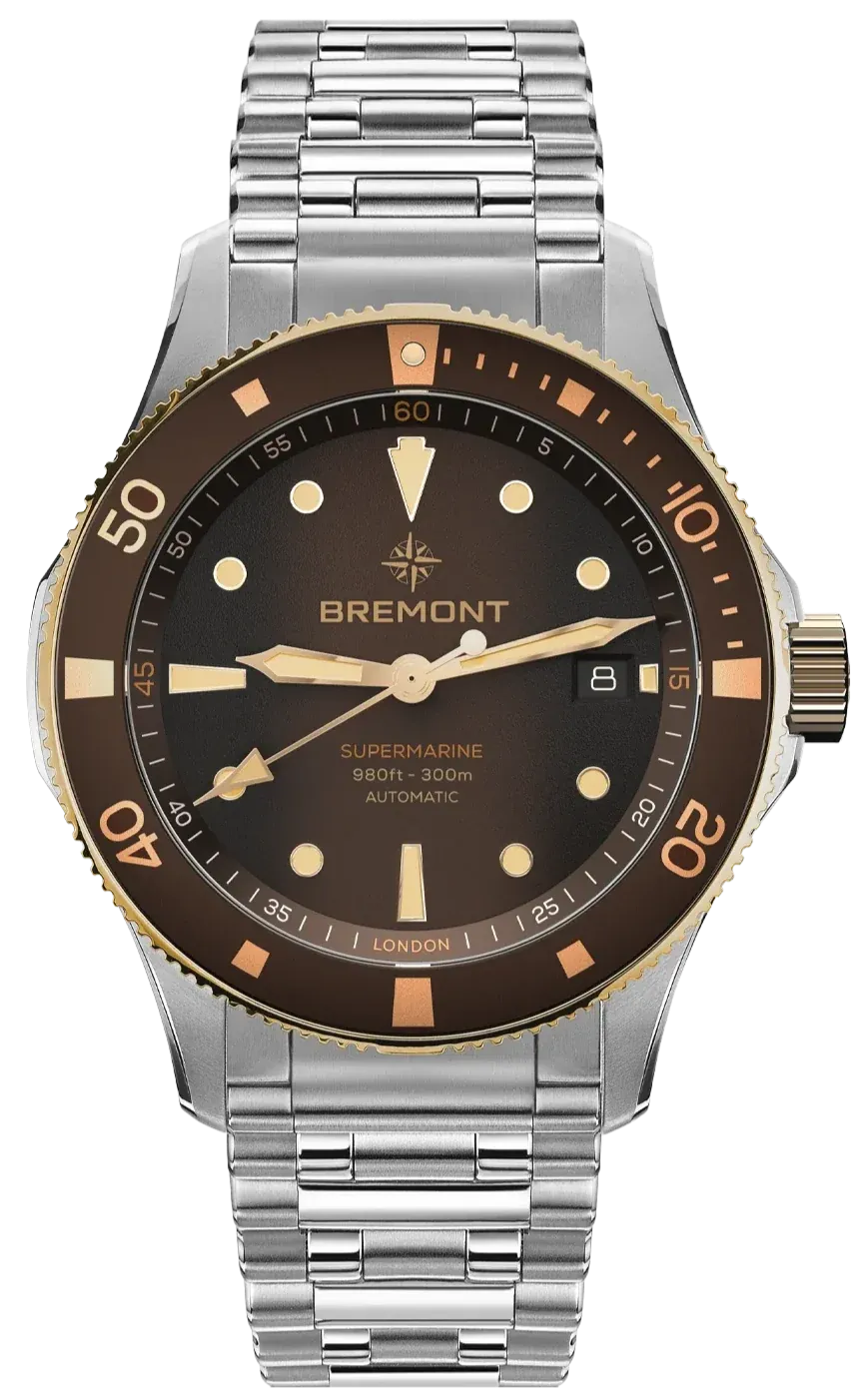 Bremont Supermarine 300M Date Brown Bracelet Watch