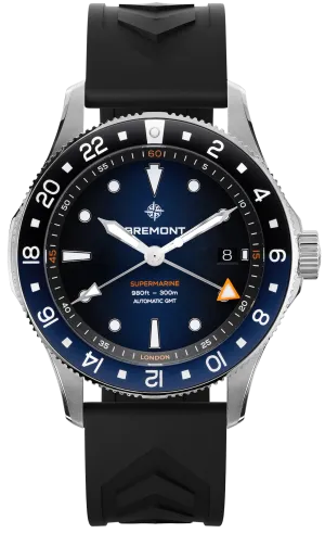 Bremont Supermarine 300M GMT Blue Black Rubber Limited Edition Watch