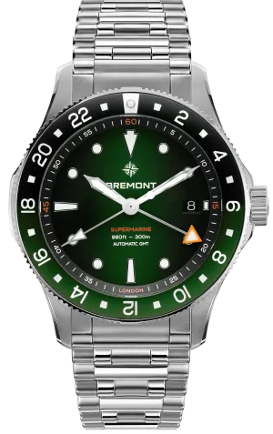 Bremont Supermarine 300M GMT Green Black Bracelet Watch