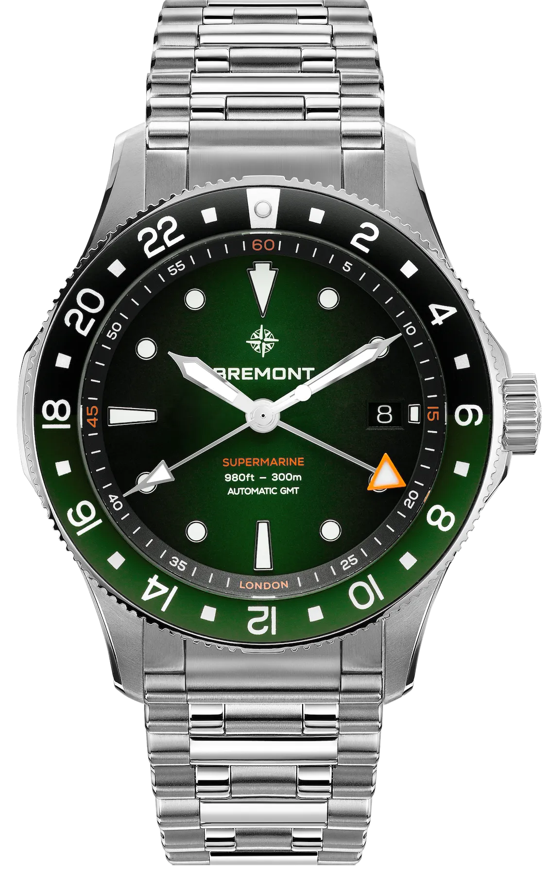 Bremont Supermarine 300M GMT Green Black Bracelet Watch