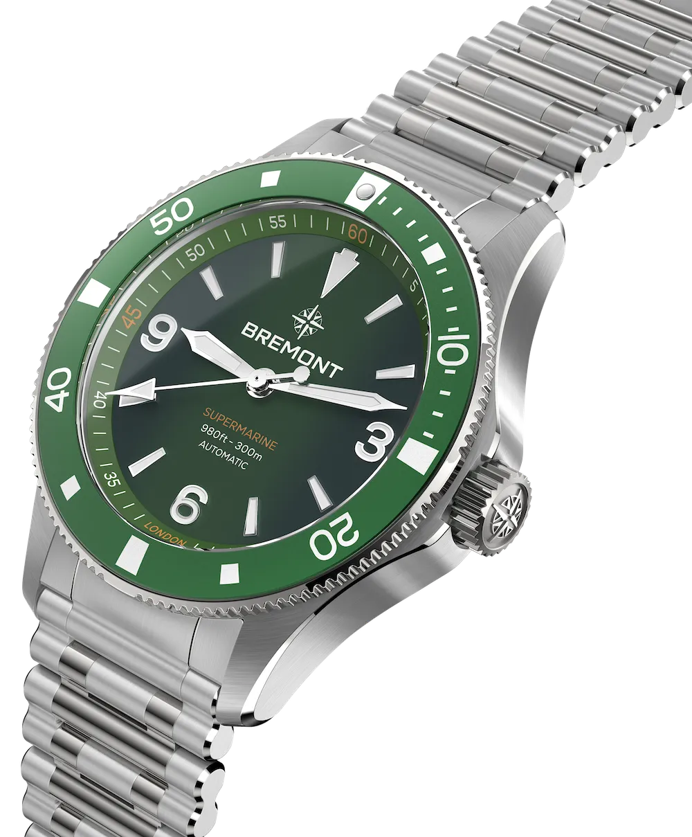 Bremont Supermarine 300M Green Bracelet Watch
