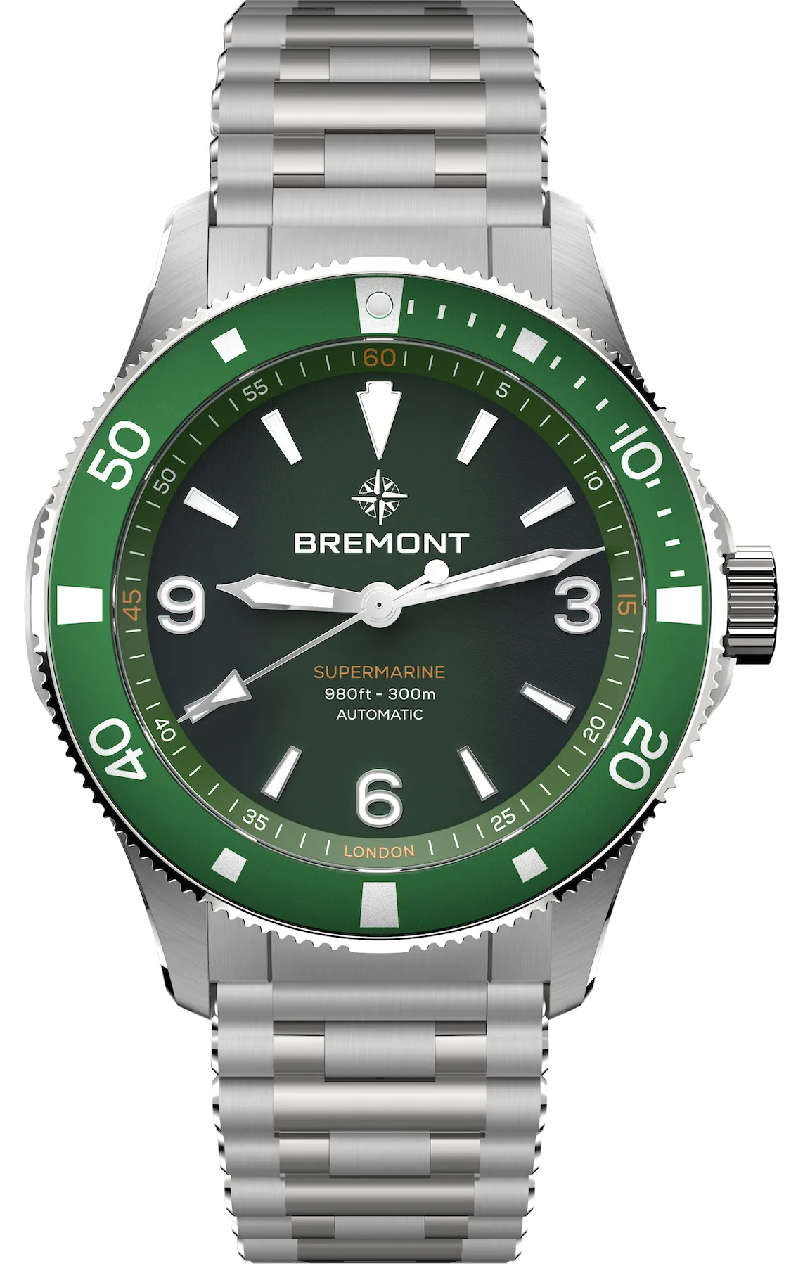 Bremont Supermarine 300M Green Bracelet Watch