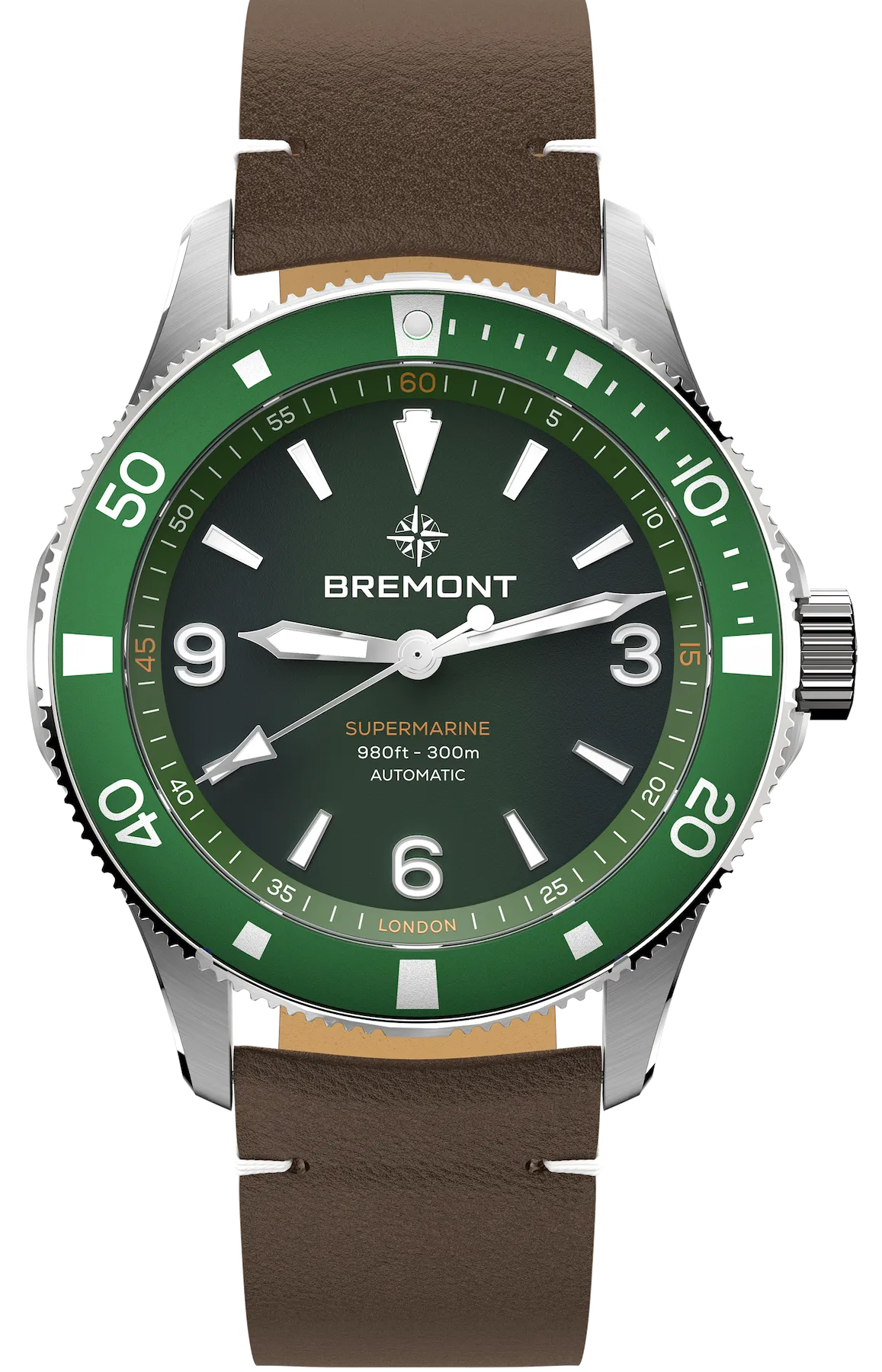 Bremont Supermarine 300M Green Leather Watch