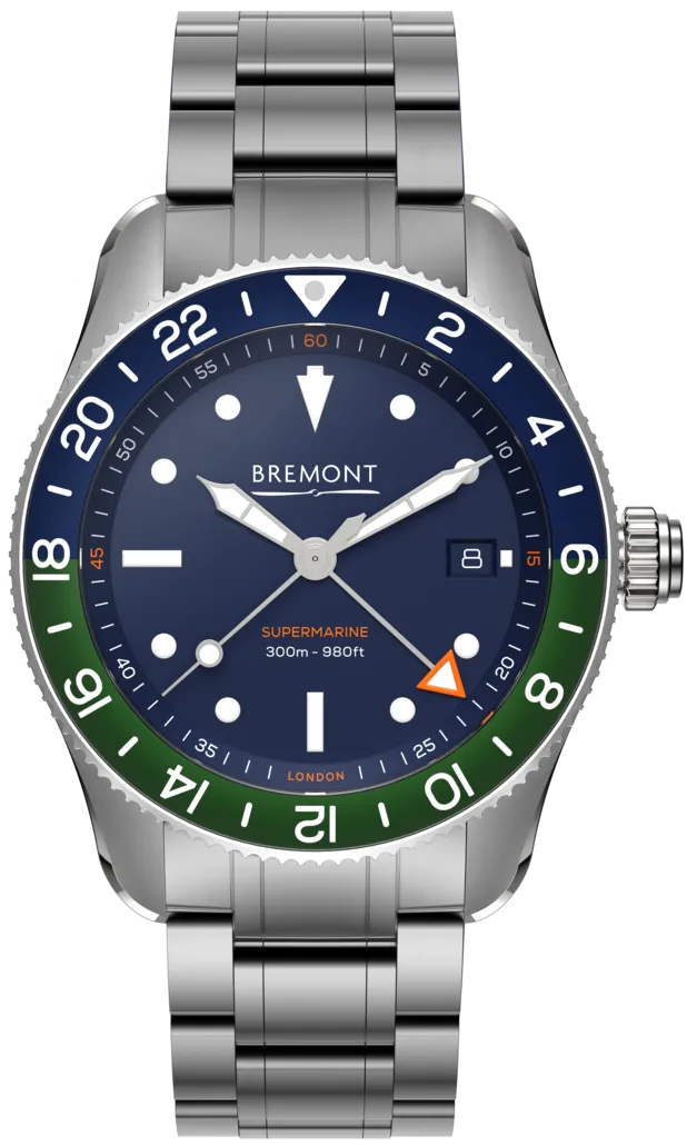 Bremont Supermarine S302 GMT Blue Bracelet Watch