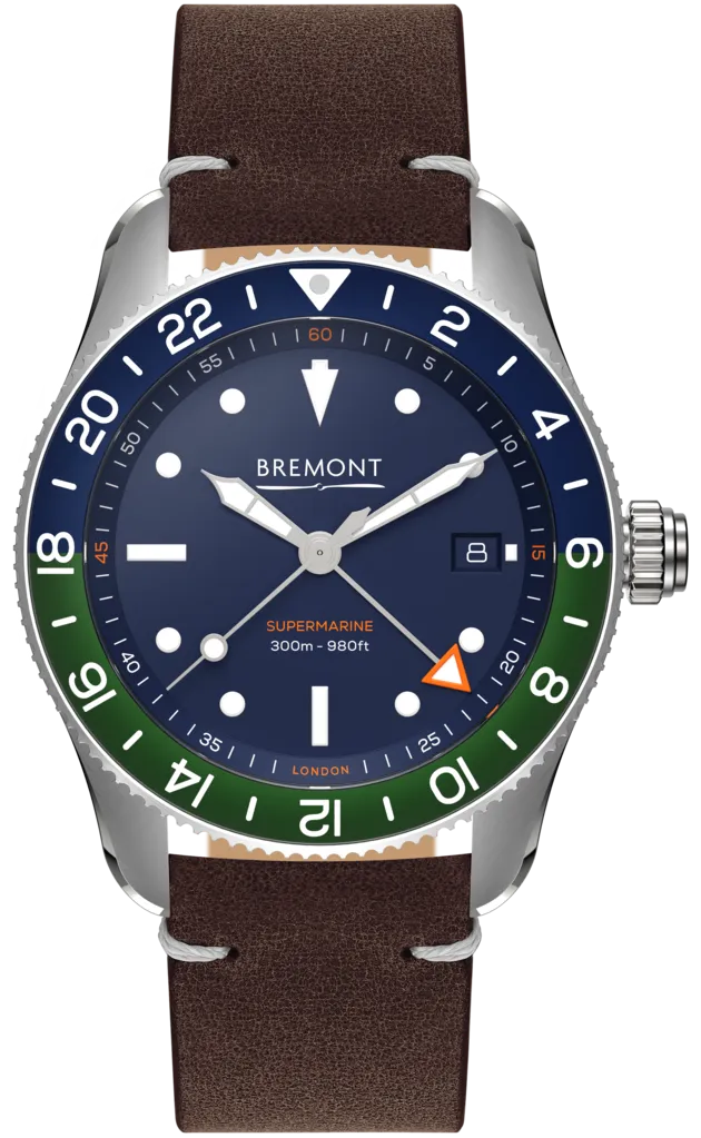 Bremont Supermarine S302 GMT Blue Leather Watch