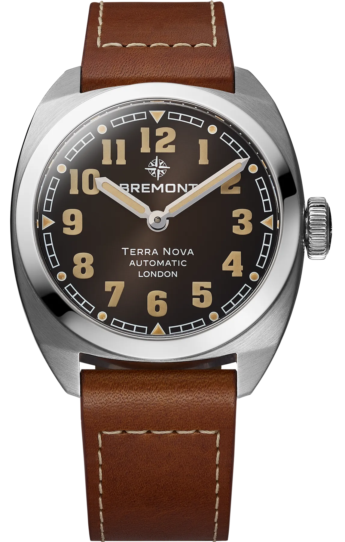 Bremont Terra Nova 38 Black Leather Watch