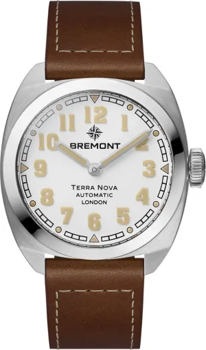 Bremont Terra Nova 38 White Leather Watch