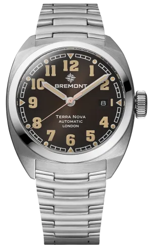 Bremont Terra Nova 40.5 Date Black Bracelet Watch
