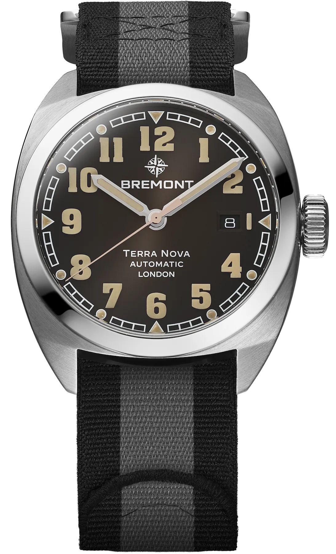 Bremont Terra Nova 40.5 Date Black Nato Watch