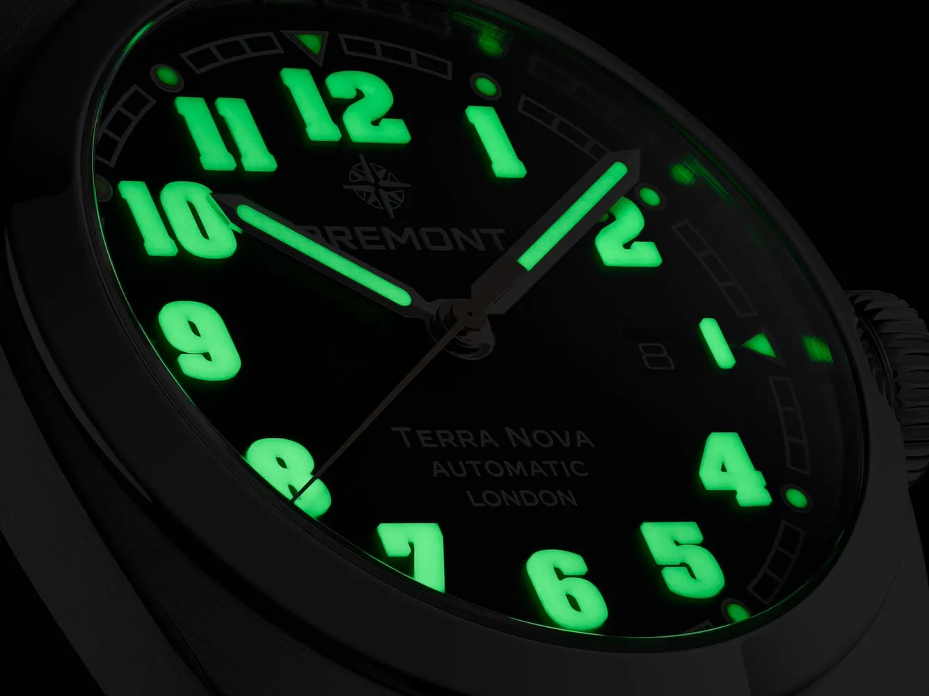 Bremont Terra Nova 40.5 Date Black Nato Watch